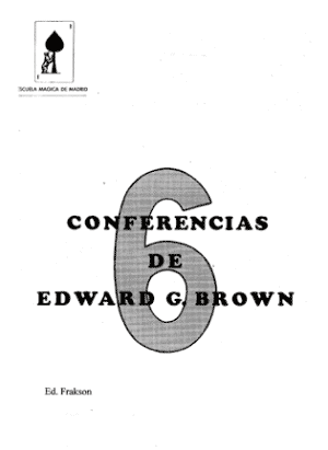 6 Conferencias de Edward G.Brown