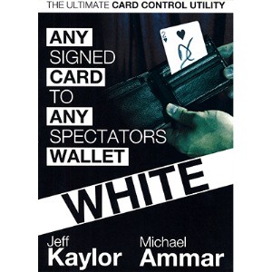 Any Card to Any Spectators Wallet (WHITE) - Michael Ammar