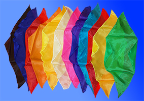 Pañuelo Seda Rombo 64cm - Negro
