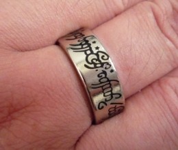 Anillo Magnético Grabado y Pintado